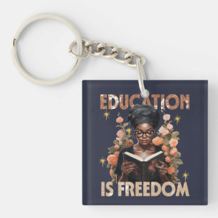 Porte-clés L'éducation est la liberté Livres enseignants Hist