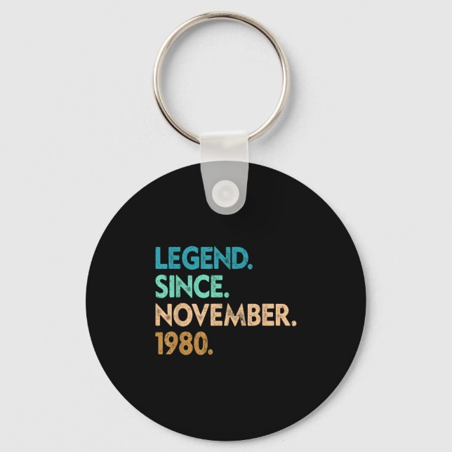 Porte-clés Legend Since November 1980 Apparel  (Recto)