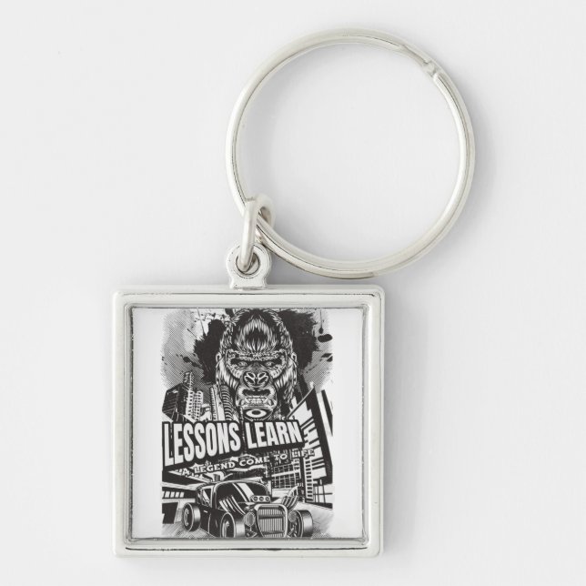 Porte-clés Legendary Gorilla Lessons Learn Keychain (Devant)