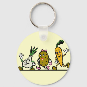 Porte-clés Légume de marche !
