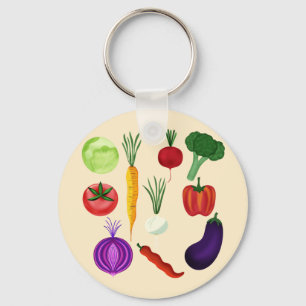 Porte-clés Légumes frais