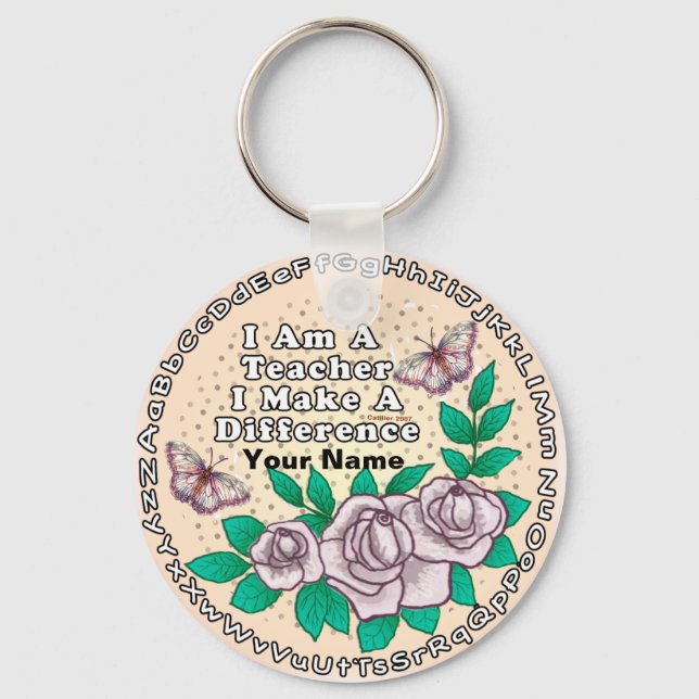 Porte-clés L'enseignant fait la différence porte - clé (Recto)