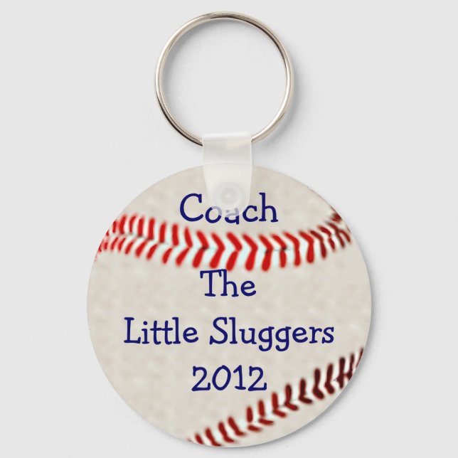 Porte-clés L'entraîneur De L'Équipe De Baseball Personnalise- (Recto)