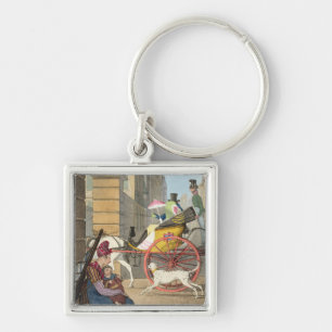 Porte-clés L'entrée de chariot, de 'vingt-quatre sujets,