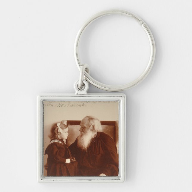 Porte-clés Léon Tolstoy avec sa petite-fille, Tatiana (Devant)