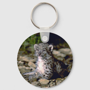 Porte-clés Léopard de neige, jeune petit animal