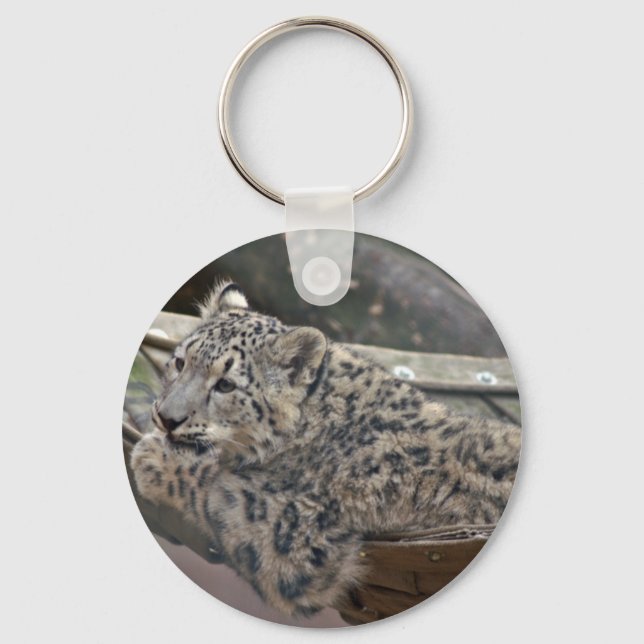 Porte-clés Léopard des neiges (Recto)