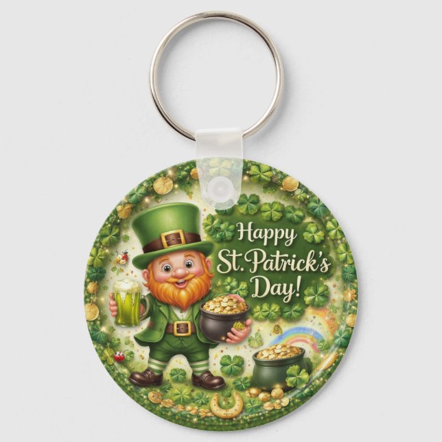 Porte-clés Leprechaun de la Saint-Patrick (Recto)