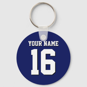 Porte-clés L'équipe de Jersey de sports Blue Navy