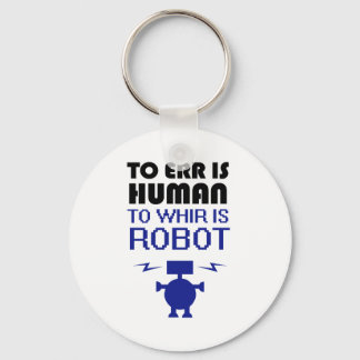 Porte-clés L'Err Est Humain, Le Robot,