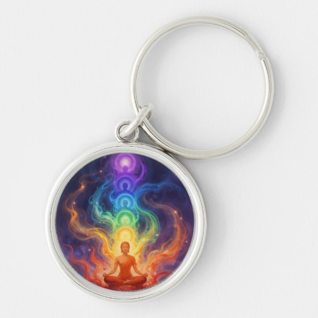 Porte-clés Les 7 Chakras (Devant)