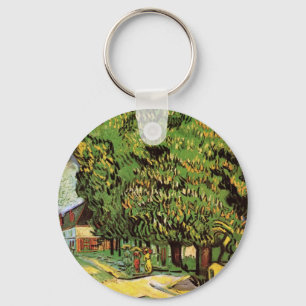 Porte-clés Les arbres en fleurs, pêchers de roses ou Les pêch