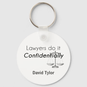 Porte-clés Les avocats le font en toute confidentialité