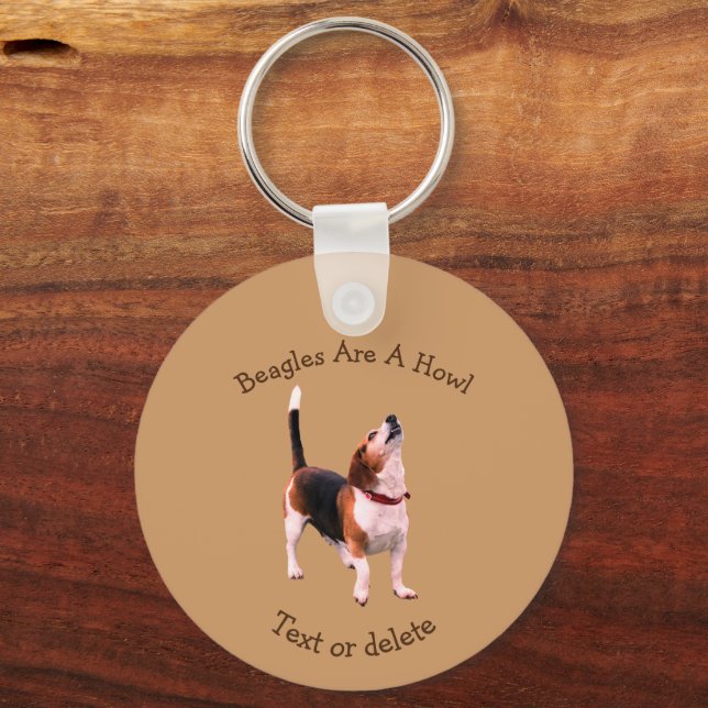 Porte-clés Les beagles Sont Un Chien Gâté Personnalisé (Recto)