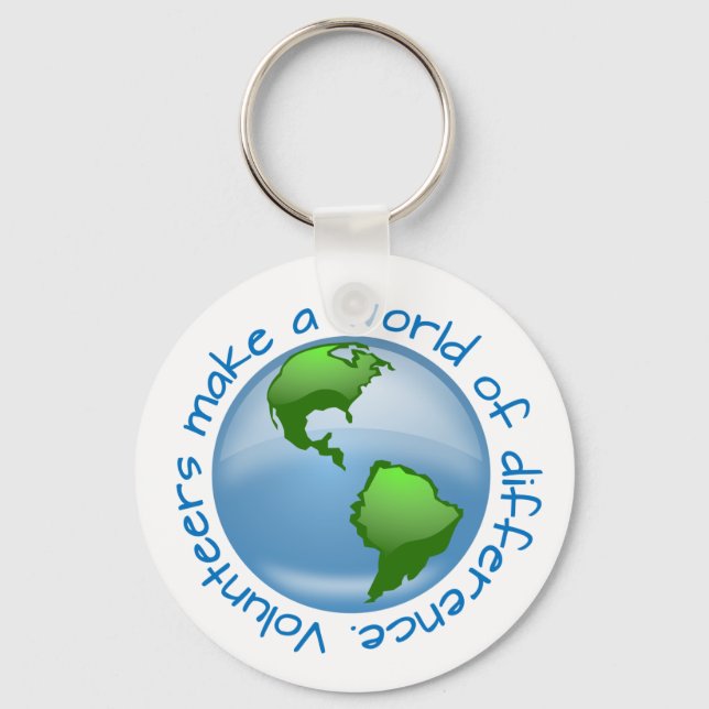 Porte-clés Les bénévoles font un monde de différence (Recto)