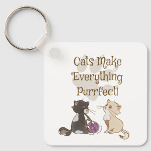 Porte-clés Les chats font tout Porte - clé