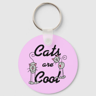 Porte-clés Les chats sont les T-shirts et les cadeaux frais