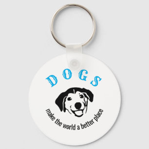 Porte-clés Les chiens personnalisables font du monde un endro