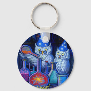Porte-clés Les chimistes de hibou