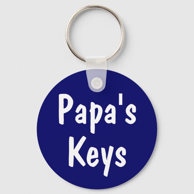 Porte-clés Les clés de papa (Recto)