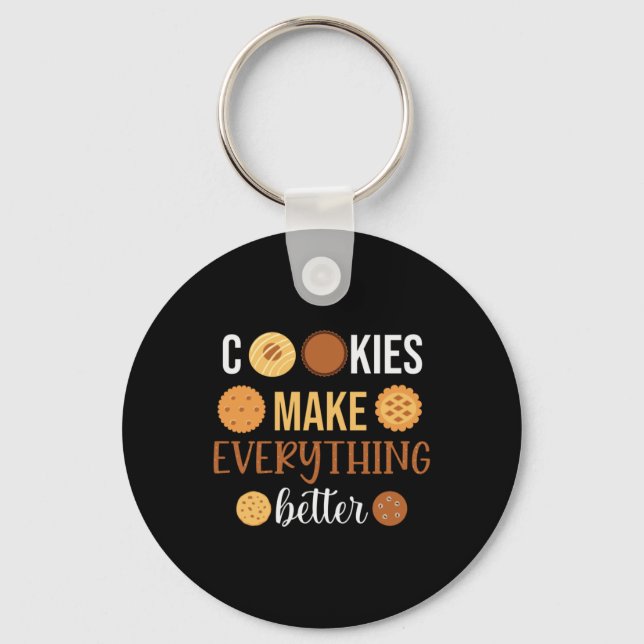 Porte-clés Les cookies rendent tout meilleur (Recto)