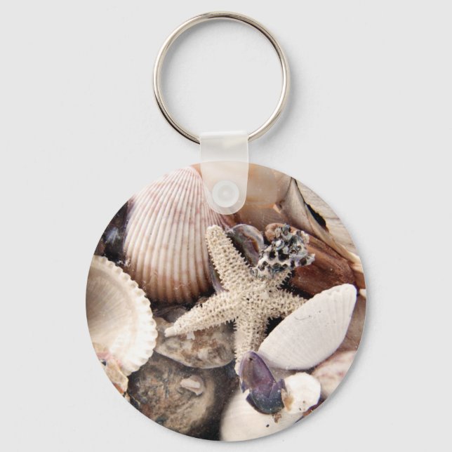 Porte-clés Les coquillages au bord de l'eau (Recto)