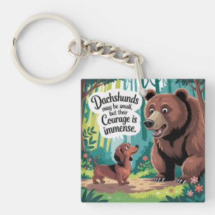Porte-clés Les Dachshunds peuvent être petits