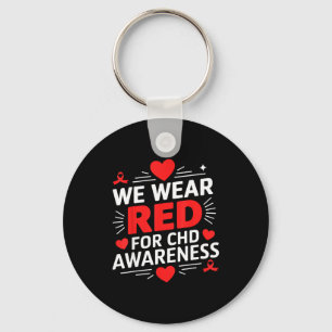 Porte-clés Les femmes en février portent du rouge pour la sen