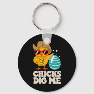 Porte-clés Les filles me creusent drôle Happy Happy Easter Su