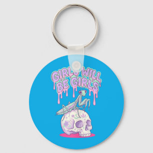 Porte-clés Les Filles Seront Des Filles Mignonnes Kawaii