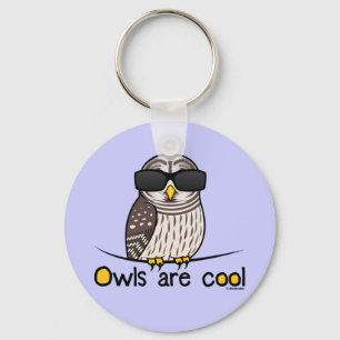 Porte-clés Les hiboux sont cool !