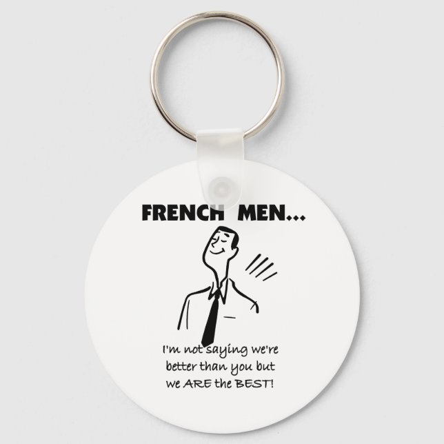 Porte-clés Les hommes français sont les meilleurs (Recto)