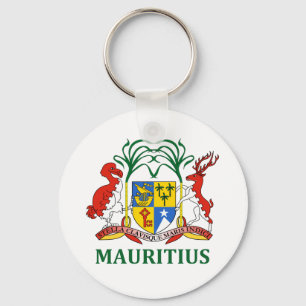 Porte-clés les îles Maurice - emblème/drapeau/manteau des