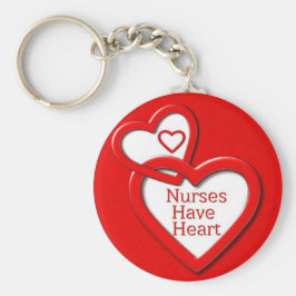 Porte-clés Les infirmières ont le coeur rouge