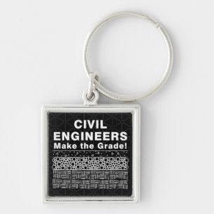 Porte-clés Les Ingénieurs Civils Font Le Grade