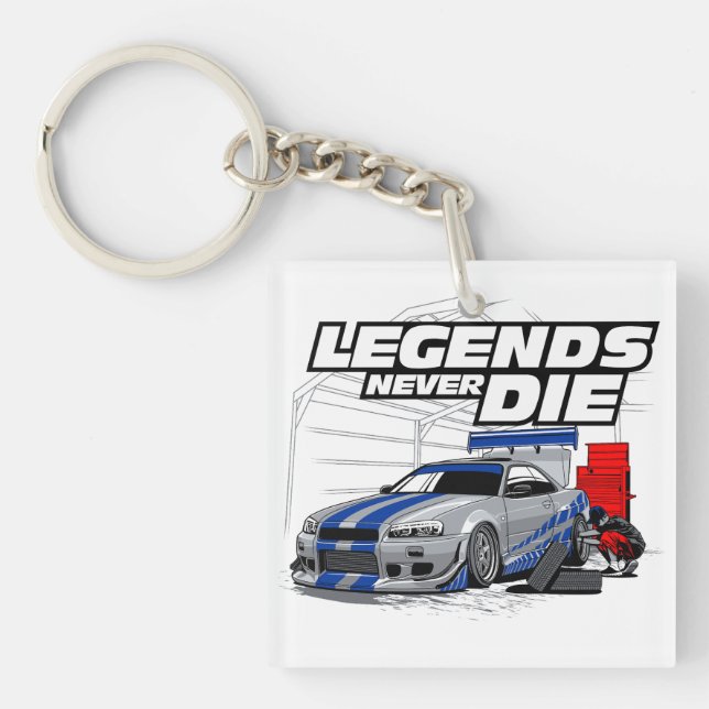 PORTE-CLÉS LES LÉGENDES DE SKYLINE NE MEURTENT JAMAIS ! (Devant)