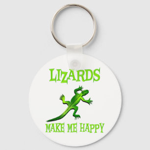 Porte-clés Les lézards me rendent heureux