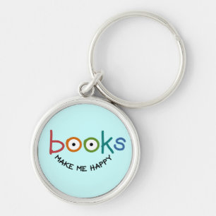 Porte-clés Les livres me rendent heureux