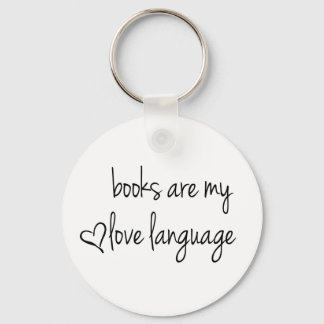 Porte-clés Les livres sont ma langue d'amour