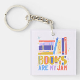 Porte-clés « Les livres sont mon truc » avec une i