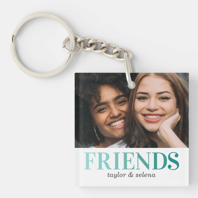 Porte-clés Les meilleurs amis| Photo de Besties (Devant)