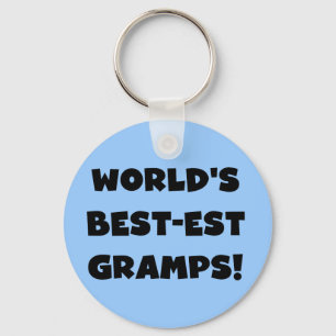 Porte-clés Les meilleurs cadeaux de Gramps du monde de Black