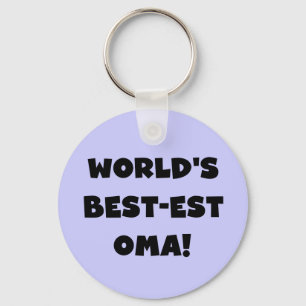 Porte-clés Les meilleurs cadeaux Oma Noir ou Blanc du monde