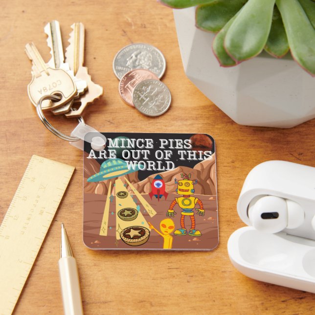 Porte-clés Les minces tartes sont hors de ce monde (Bureau)