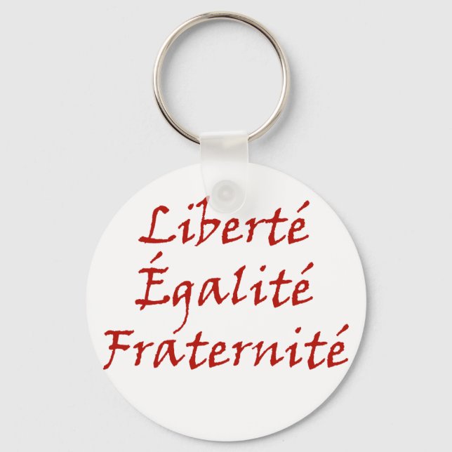 Porte-clés Les Misérables Love : Liberté, Égalité, Fraternité (Recto)