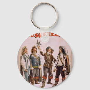 Porte-clés Les mousquetaires, rétro théâtre de "Paul Gilmo