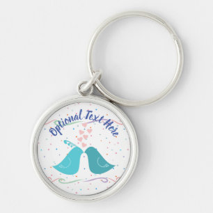 Porte-clés Les oiseaux en amour