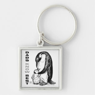 Porte-clés Les papas savent mieux