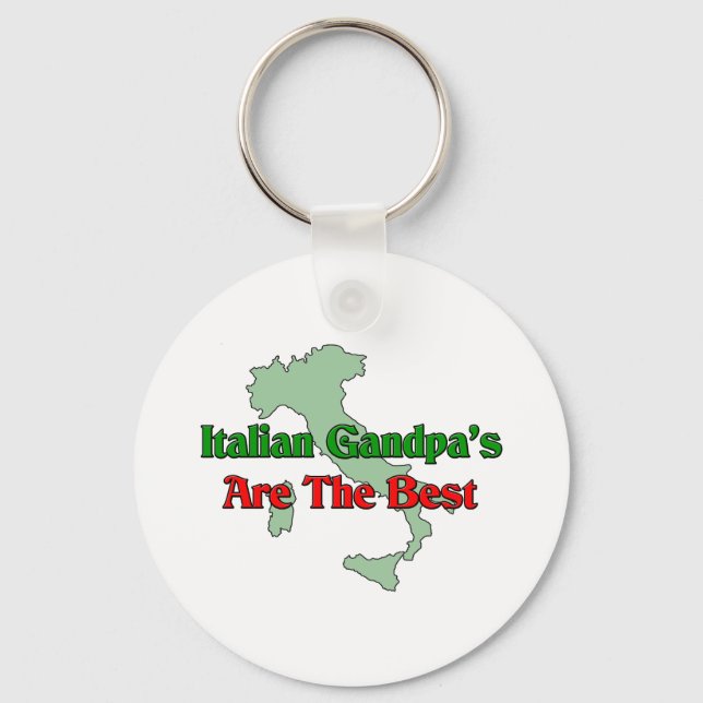 Porte-clés Les papis italiens sont les meilleurs (Recto)