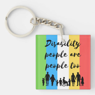 Porte-clés les personnes handicapées sont aussi des personnes
